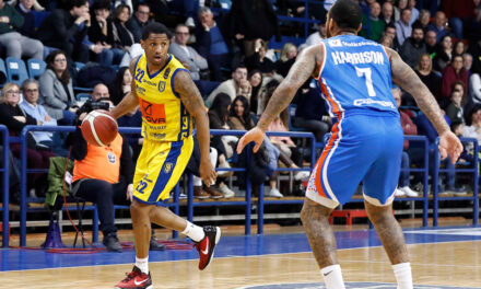 BM DA LBA/ LE PAGELLE: Harrison da 27 punti e 13/13 ai liberi, ma non basta contro il trio Robinson-Gentile-Pinkins. – di Ilaria Tubia