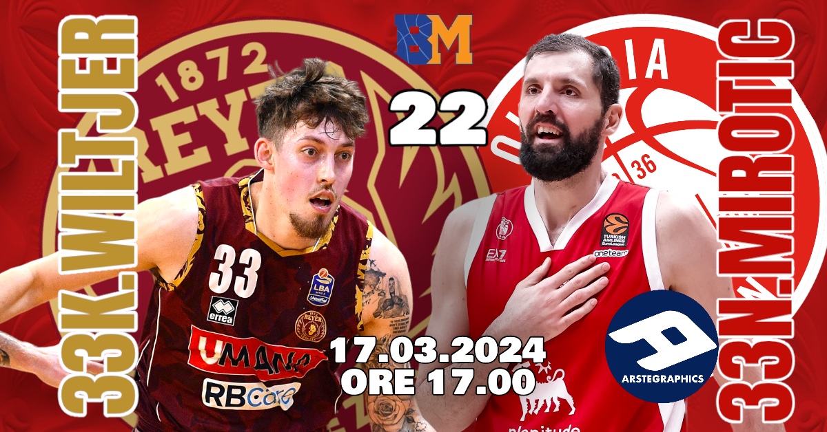 BM GAMEDAY LBA/ VENEZIA OSPITA MILANO PER UNA SFIDA AD ALTA QUOTA: WILTJER E MIROTIC, UNO SCONTRO OLTRE IL PERIMETRO – di EUGENIO PETRILLO