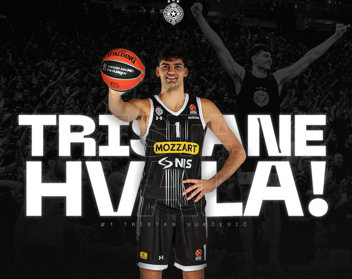 Tristan Vukcevic lascia il Partizan e l’Europa: ad attenderlo un futuro in NBA ai Washington Wizards