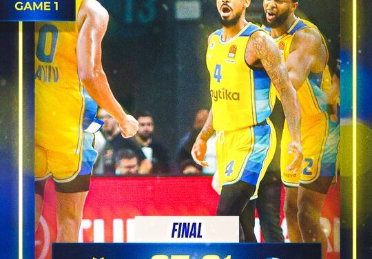 BM DA EUROLEAGUE / PLAYOFF – IL MACCABI SBANCA OAKA E VINCE UNA GARA 1 EMOZIONANTE: PANATHINAIKOS BATTUTO 91-87, MA SI TEME PER LE CONDIZIONI DI BALDWIN – DI MATTEO ORSOLAN