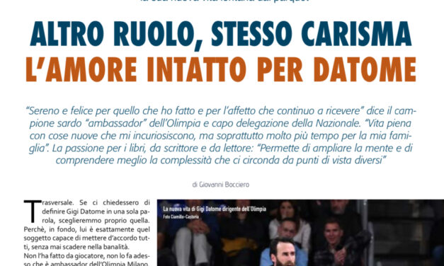 SU BM APPENA USCITO IN EDICOLA GIGI DATOME SI RACCONTA IN ESCLUSIVA AL NOSTRO ELIO DE FALCO