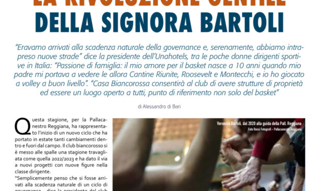 SU BM APPENA USCITO IN EDICOLA , ESCLUSIVA CON VERONICA BARTOLI: I MIEI PRIMI ANNI DA PRESIDENTESSA DELLA REGGIANA. A CURA DI ALESSANDRO DI BARI