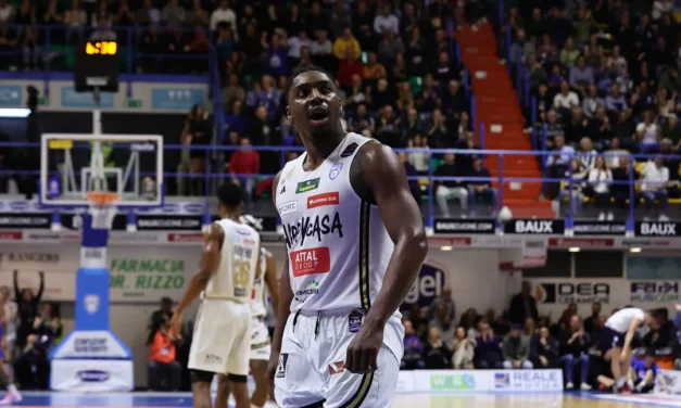 HAPPY CASA BRINDISI, FRANK BARTLEY EGUAGLIA IL SUO “HIGH” STAGIONALE NEL SUCCESSO CONTRO TREVISO (25 PUNTI)