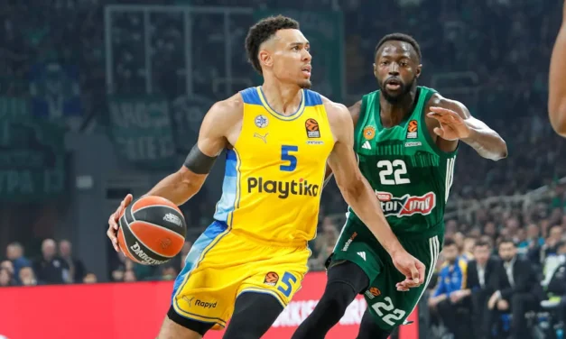 BM DA EUROLEAGUE / PLAYOFF – LE PAGELLE DI GARA 1 TRA PANATHINAIKOS – MACCABI: BROWN INCANTA, COLSON DOMINA DAL PERIMETRO, BALDWIN SI STIRA. SLOUKAS IN DOPPIA-DOPPIA E I 22 DI LESSORT NON BASTANO AI GRECI – DI MATTEO ORSOLAN