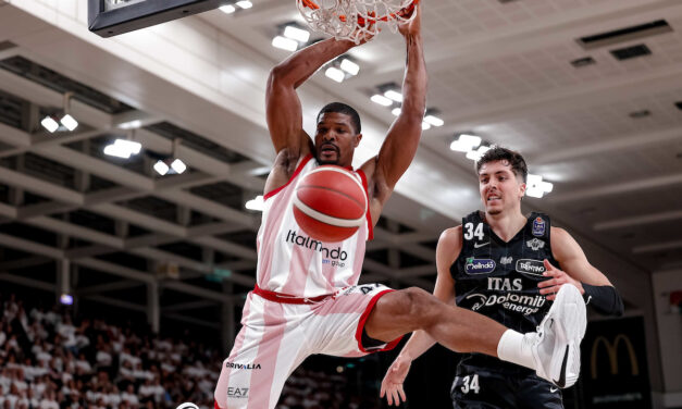 BM GAME DAY PLAYOFF LBA/ GARA TRE E’ DELL’OLIMPIA CHE SBANCA TRENTO PER 68-83 – di GIANFRANCO PEZZOLATO