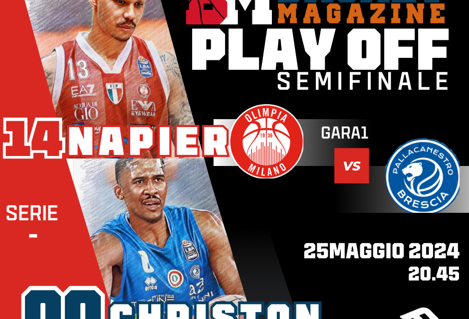 BM GAMEDAY PLAYOFF LBA/ Al via la semifinale tra Milano e Brescia: in evidenza il duello sugli esterni tra Shabazz Napier e Semaj Christon – di Valerio Laurenti