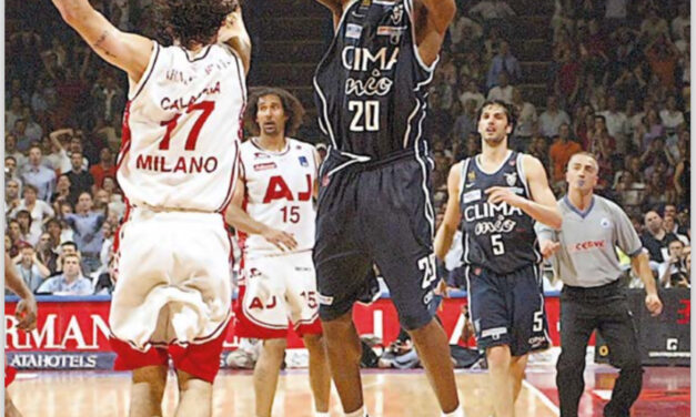 SU BM APPENA USCITO IN EDICOLA UN IMPERDIBILE POSTER STORICO IN RICORDO DI RUBEN DOUGLAS E DEL SUO TIRO-SCUDETTO ALL’ INSTANT REPLAY