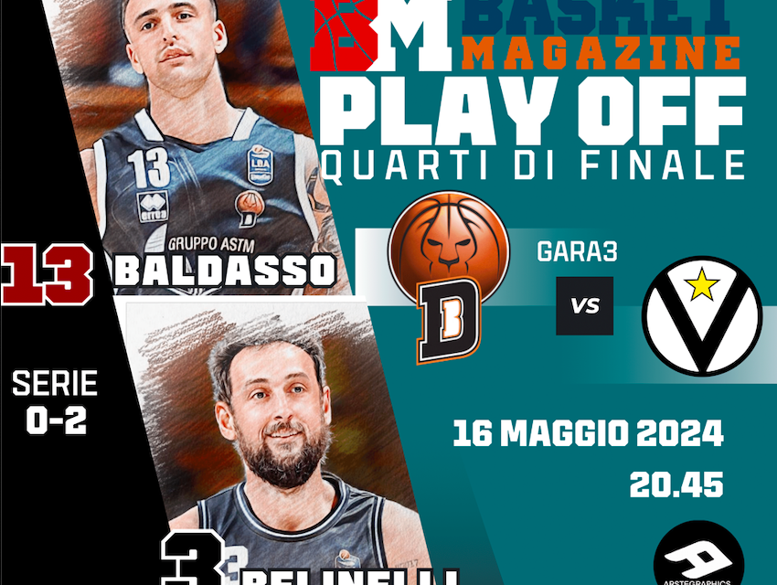 BM GAMEDAY PLAYOFF LBA/ TORTONA OSPITA LA VIRTUS: BELINELLI È FRESCO MVP, BALDASSO VUOLE CONTINUARE A STUPIRE – di EUGENIO PETRILLO