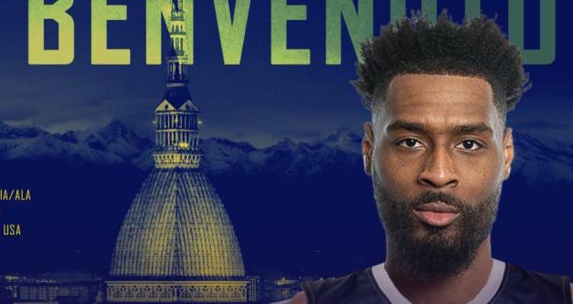 KEVION TAYLOR È UN NUOVO GIOCATORE DELLA REALE MUTUA BASKET TORINO