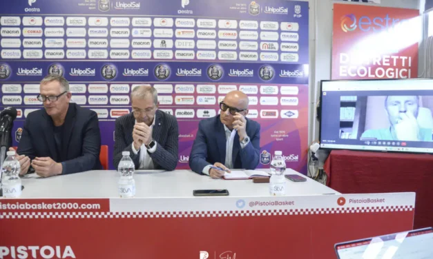 PISTOIA, PRESENTATE LE NOVITÀ DELL’ANNATA 2024/25 CON IL PRESIDENTE ROWAN. RICONFERMATI DELLA ROSA E SACCAGGI