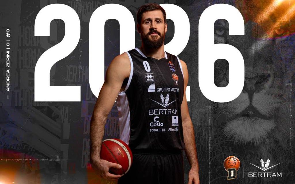 Derthona Basket: Andrea Zerini rinnova fino al 2026