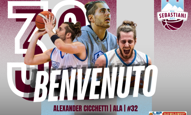 Real Sebastiani Rieti, ingaggiato Alexander Cicchetti