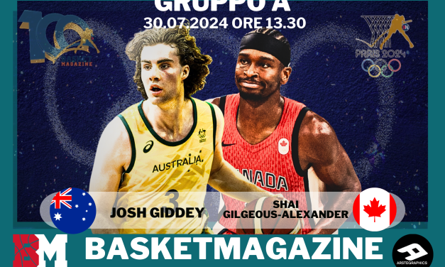 BM PARIS 2024/ L’Australia sfida il Canada per avvicinare il primo posto nel girone : Josh Giddey affronta Shai Gilgeous-Alexander – di Valerio Laurenti
