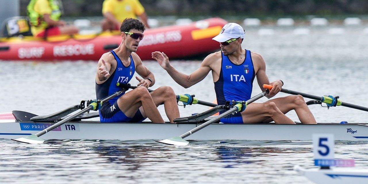 BM PARIS 2024/ Altra medaglia nel canottaggio per l’Italia: Stefano Oppo e Gabriel Soares conquistano l’argento nel doppio pesi leggeri maschile