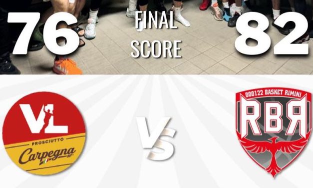 BM ON A2/ RIMINI SEMPRE PIÙ CAPOLISTA: PESARO BATTUTA 82-76 – DI ALBERTO FOSCHI