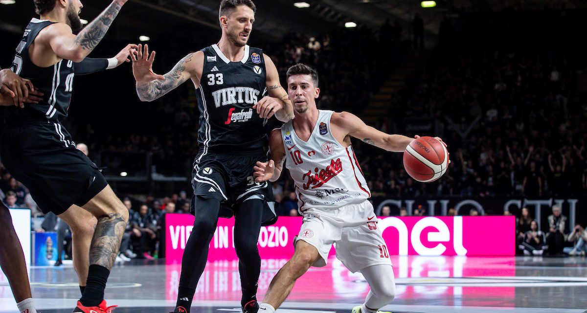 BM ON LBA/ TRIESTE FA L’IMPRESA ANCHE IN EMERGENZA: VIRTUS BATTUTA 78-70 – di EUGENIO PETRILLO