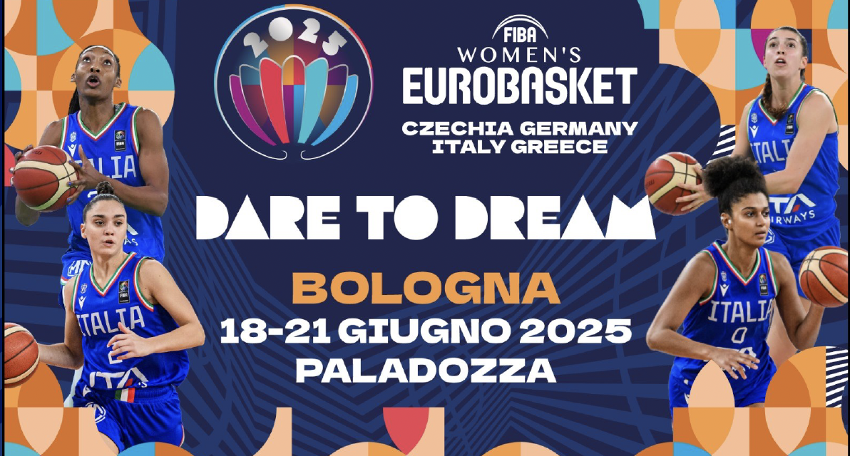 Women’s EuroBasket 2025, da oggi in vendita i biglietti per il girone di Bologna (18-21 giugno)