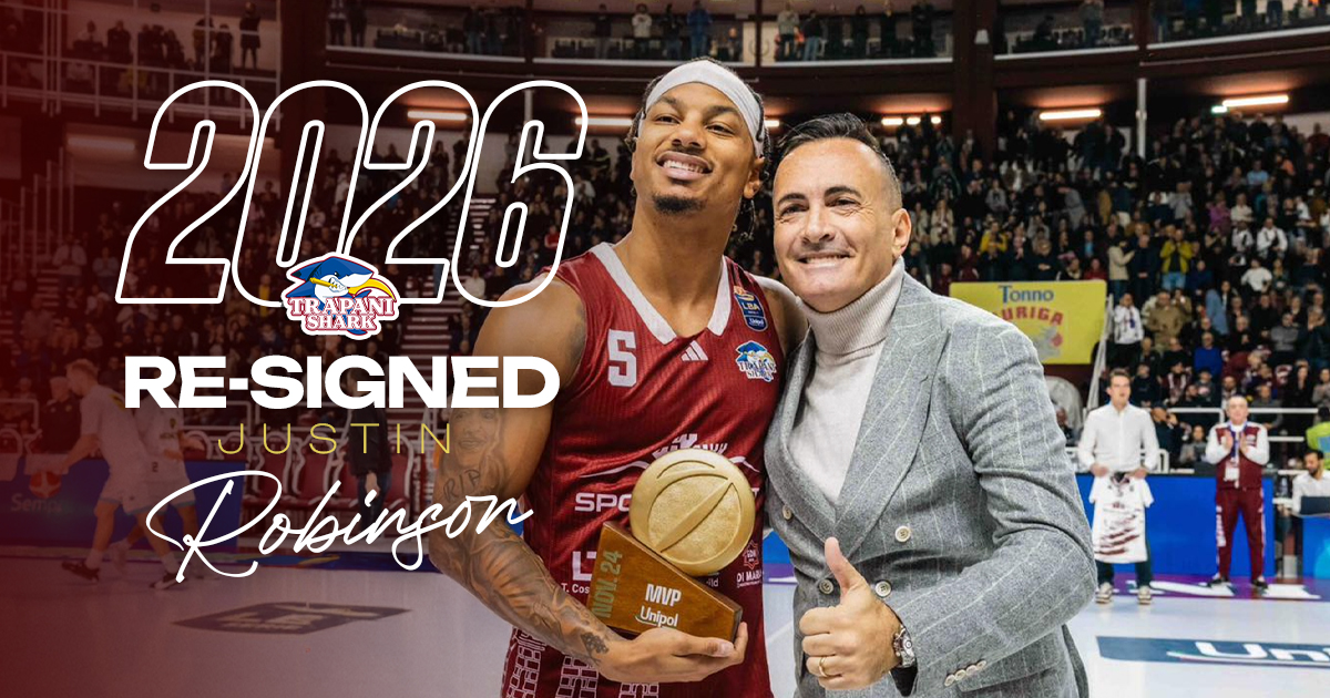 Trapani, esteso il contratto di Justin Robinson fino al 2026