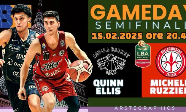 BM GAMEDAY FINAL EIGHT / TRENTO-TRIESTE, Ellis il mago, Ruzzier da overperformance – di Elio de Falco