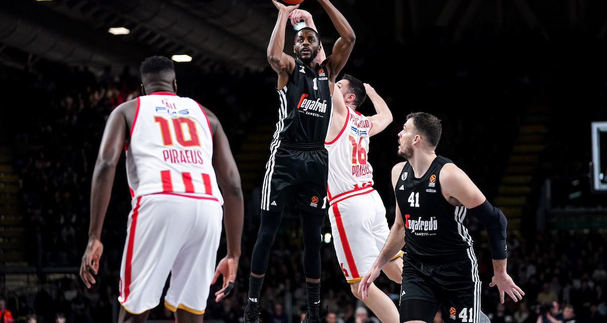 BM DA EUROLEAGUE/ LA VIRTUS SPROFONDA ALLA SEGAFREDO ARENA: L’OLYMPIAKOS VINCE 92-70 – di EUGENIO PETRILLO