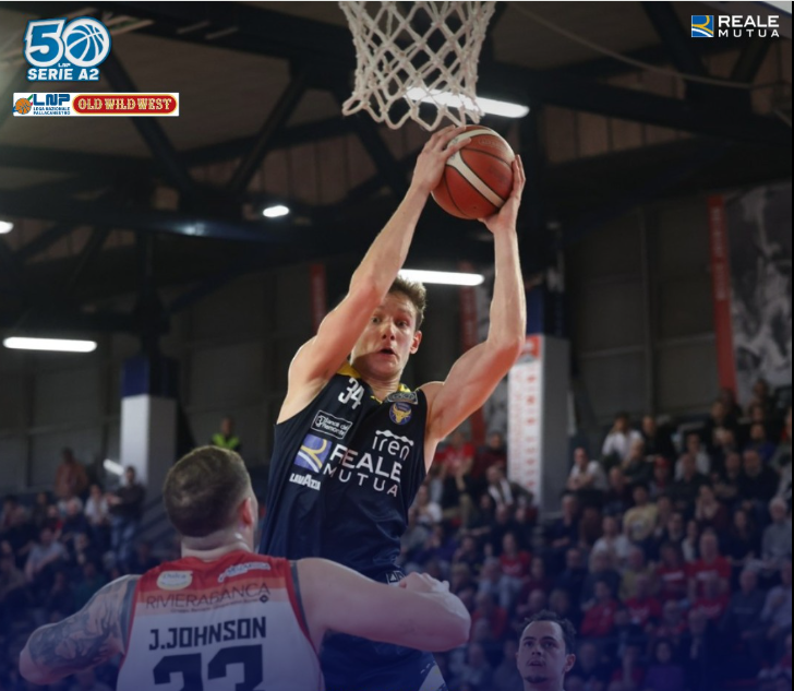 BM ON A2/ Torino ferma la rincorsa di Rimini alla vetta, Udine sconfigge la Real Sebastiani Rieti e si conferma in testa