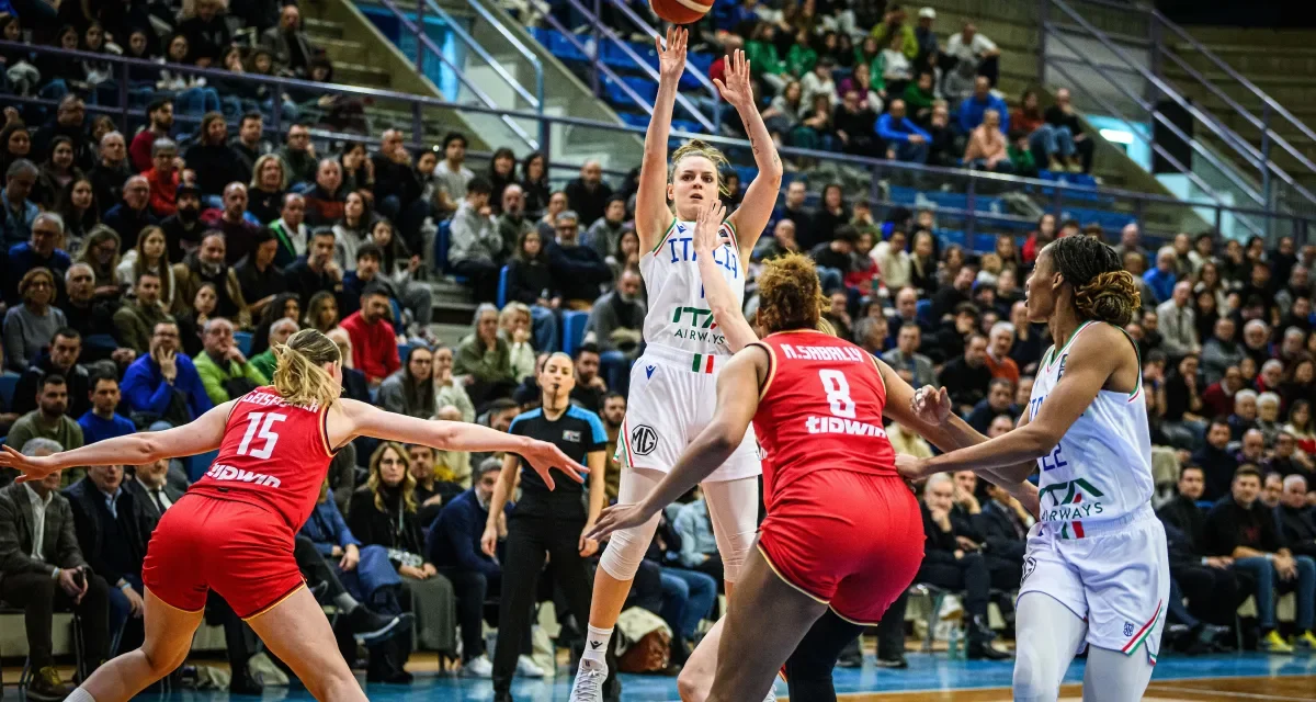 BM AZZURRO/ Buona prestazione delle azzurre a Faenza in vista degli EuroBasket2025, super Pan, battuta la Germania 79-60.  – di Ilaria Tubia