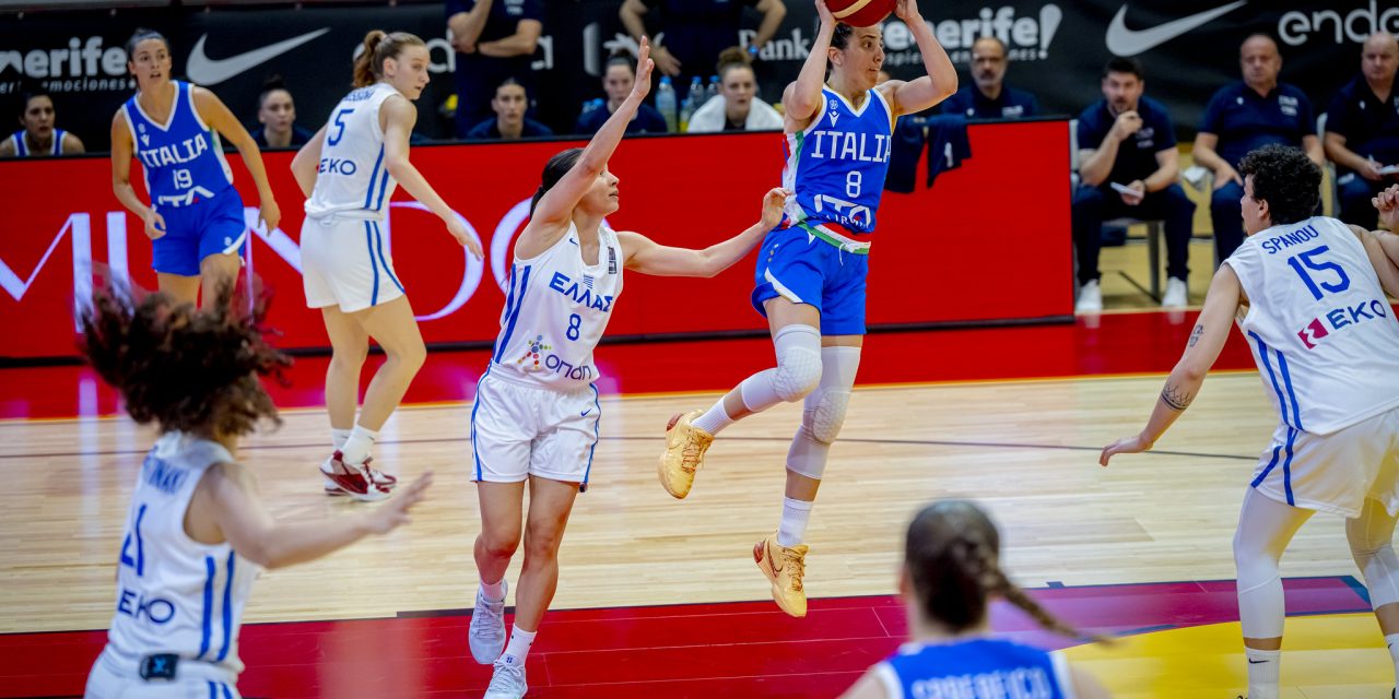 Road to Women’s EuroBasket: Inca, Italia-Grecia 65-52 (Spreafico 13). Domani alle 20.00 la Spagna (Live SkySportArena)