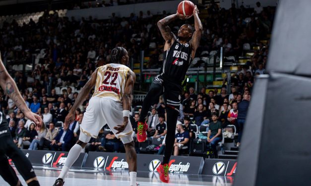 BM GAMEDAY PLAY OFF LBA/ QUARTI GARA 2-LE PAGELLE DI VIRTUS VENEZIA: CLYBURN E MORGAN SORREGGONO LA VIRTUS, IL SOLO KABENGELE NON FA LO STESSO PER VENEZIA – di RICCARDO PIRRO’