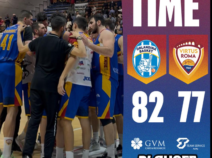 BM ON SERIE B/ Playoff, Quarti di Finale – Gara 5: Capo D’Orlando la spunta nel finale e vola in semifinale, la Virtus Roma 1960 cede 82-77