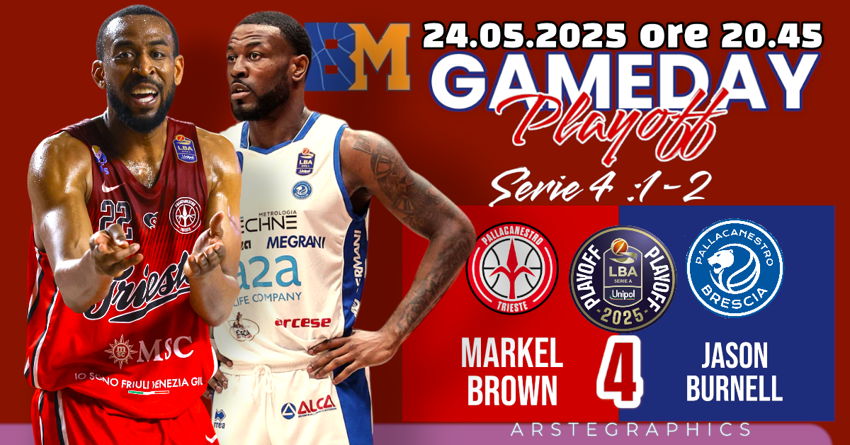 BM ON LBA/ Il Gameday è gara 4 tra Trieste e Brescia: in luce il duello tra Markel Brown e Jason Burnell – di Valerio Laurenti
