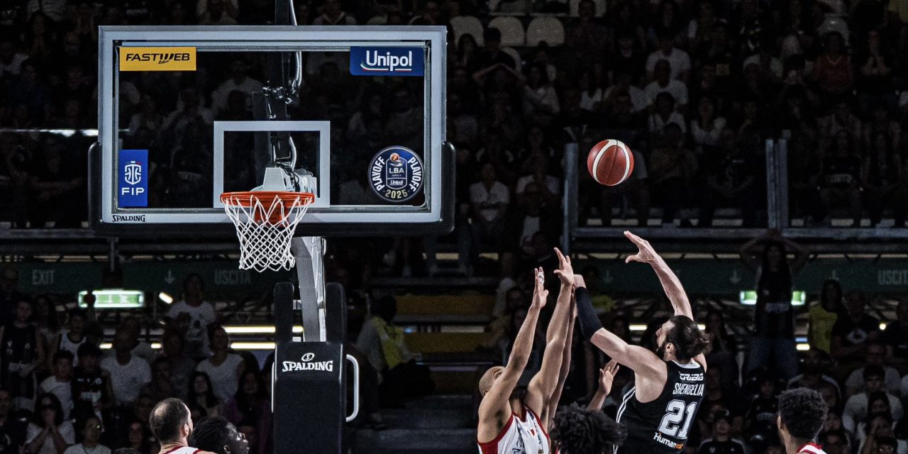 BM PLAYOFF LBA / SEMIFINALI GARA 1 – LE PAGELLE DI VIRTUS – OLIMPIA: SHENGELIA DECISIVO, AKELE PERFETTO. MIROTIC E LEDAY DELUDONO – DI MATTEO ORSOLAN
