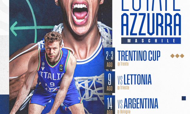 Estate Azzurra 2025: Trentino Cup (2-3/8), Lettonia (9/08), Argentina (14/08), Lettonia e Grecia (21-22/08) ad Atene