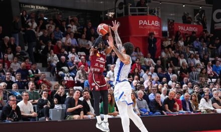 BM PLAY OFF LBA / QUARTI  GARA3: Reggio Emilia, il sogno playoff svanisce: Trapani chiude la serie al PalaBigi, 83-90 – di Maria Federica Tromellini