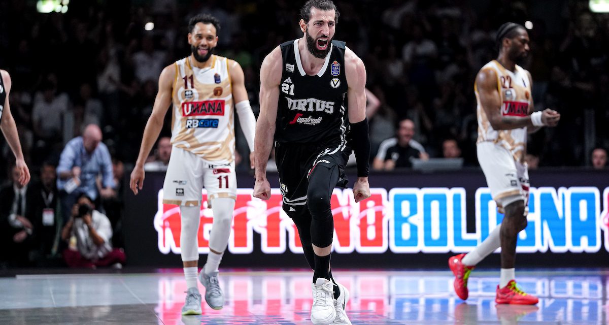 Virtus Bologna, il saluto di Shengelia: “Difficile esprimere le emozioni che ho sentito in questi anni. Sarebbe stato difficile scrivere una storia migliore”