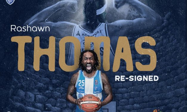 DINAMO SASSARI, UFFICIALE IL RINNOVO DI RASHAWN THOMAS