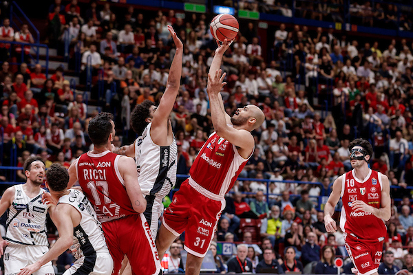 BM PLAYOFF LBA/ QUARTI GARA4: MILANO BATTE UNA TRENTO MAI DOMA 89 A 82, OLIMPIA IN SEMIFINALE- di RICCARDO PIRRO’
