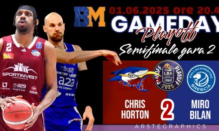 BM ON LBA/ Il Gameday è gara 2 tra Trapani e Brescia: in evidenza il duello sotto i tabelloni tra Chris Horton e Miro Bilan – di Valerio Laurenti