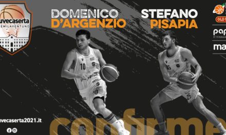 La JuveCaserta chiude il roster con le conferme di Domenico D’Argenzio e Stefano Pisapia