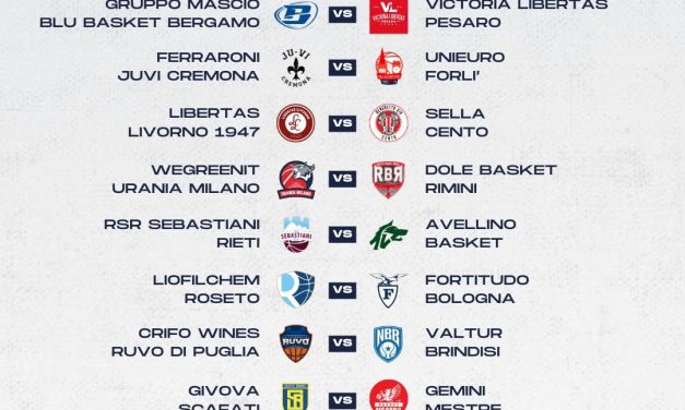 La programmazione della prima giornata di Serie A2