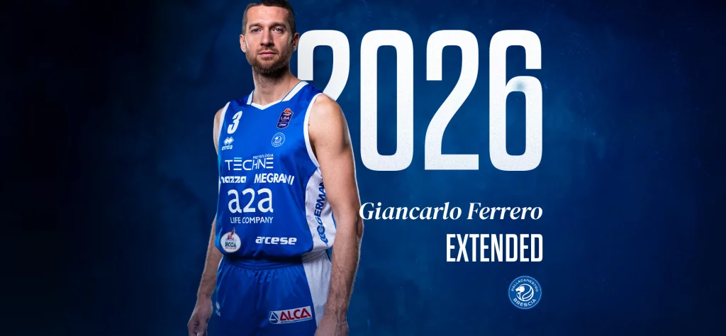 Brescia, rinnovato il contratto di Giancarlo Ferrero fino al 2026