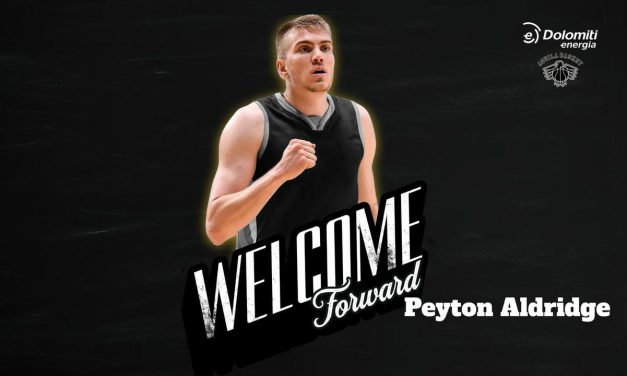 Trento riporta in Italia Peyton Aldridge