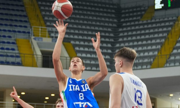 BM AZZURRO/ Europeo U16: L’Italia sconfigge la Grecia (66-57) e chiude il girone al secondo posto. Il 12 agosto l’ottavo di finale