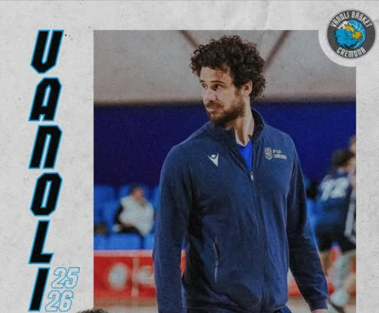 Vanoli Cremona, Luca Vitali è il nuovo assistente allenatore