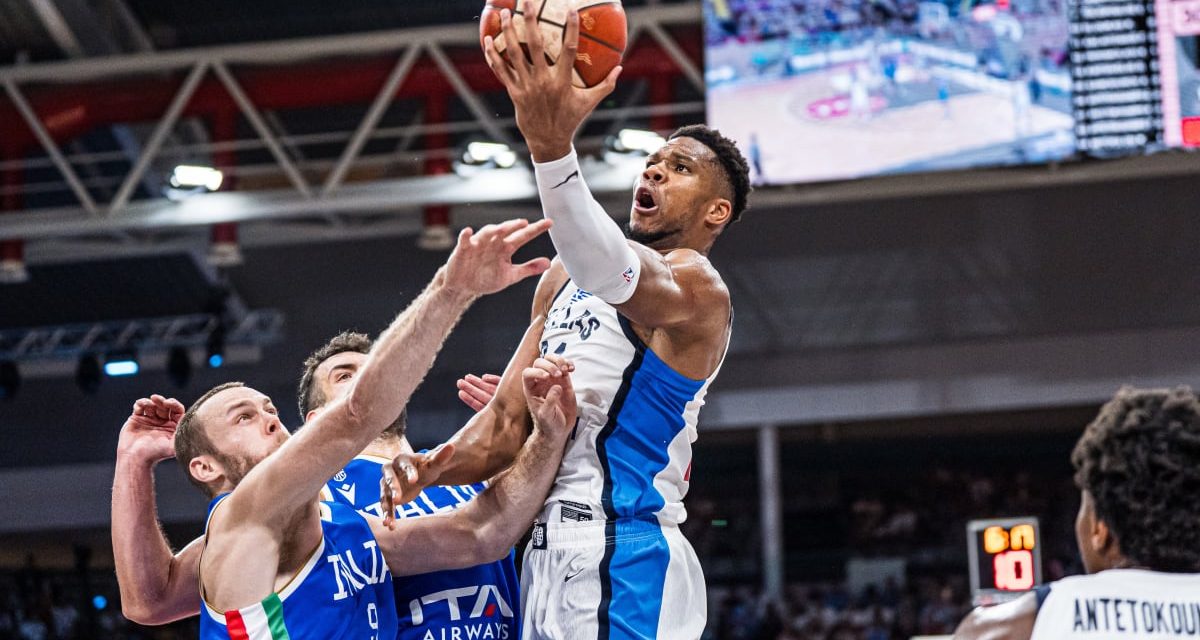 BM AZZURRO/ LE PAGELLE: GIANNIS DOMINANTE E TRASCINATORE DELLA GRECIA, NIANG BELLA PROVA, DELUDE FONTECCHIO- di EUGENIO PETRILLO
