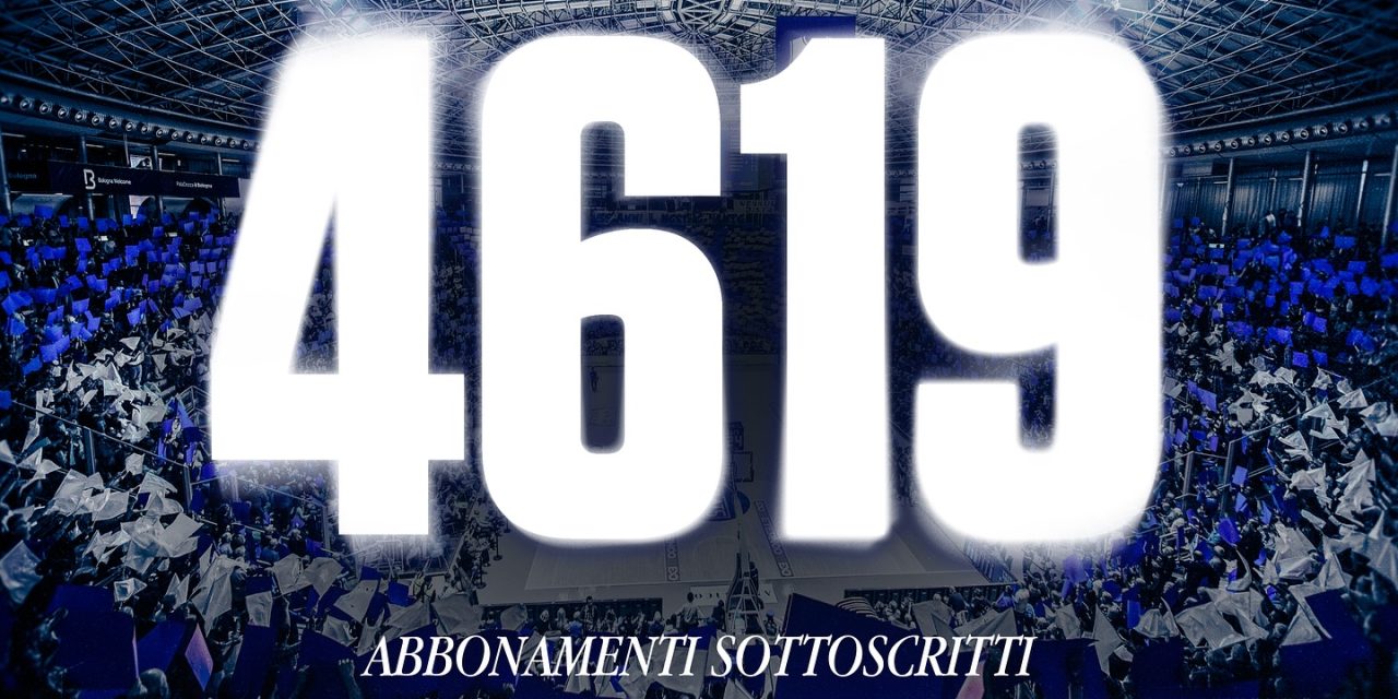 La Fortitudo Bologna chiude la campagna abbonamenti a quota 4.619