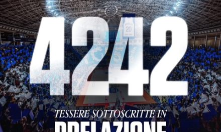 Fortitudo Bologna, chiusa a quota 4.242 abbonamenti la fase di prelazione