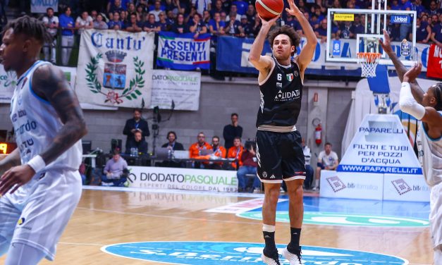 BM ON LBA/ Le pagelle: una straordinaria doppia doppia di Ballo non basta a Cantù, nella prestazione corale della Virtus spiccano Vildoza e Edwards – Di Martino Cavigioli