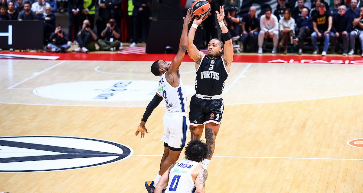 BM ON EUROLEAGUE / MVP TIME: CARSEN EDWARDS ACCENDE LA NOTTE DI BOLOGNA, È LUI IL TRASCINATORE DELLA VIRTUS – di EUGENIO PETRILLO