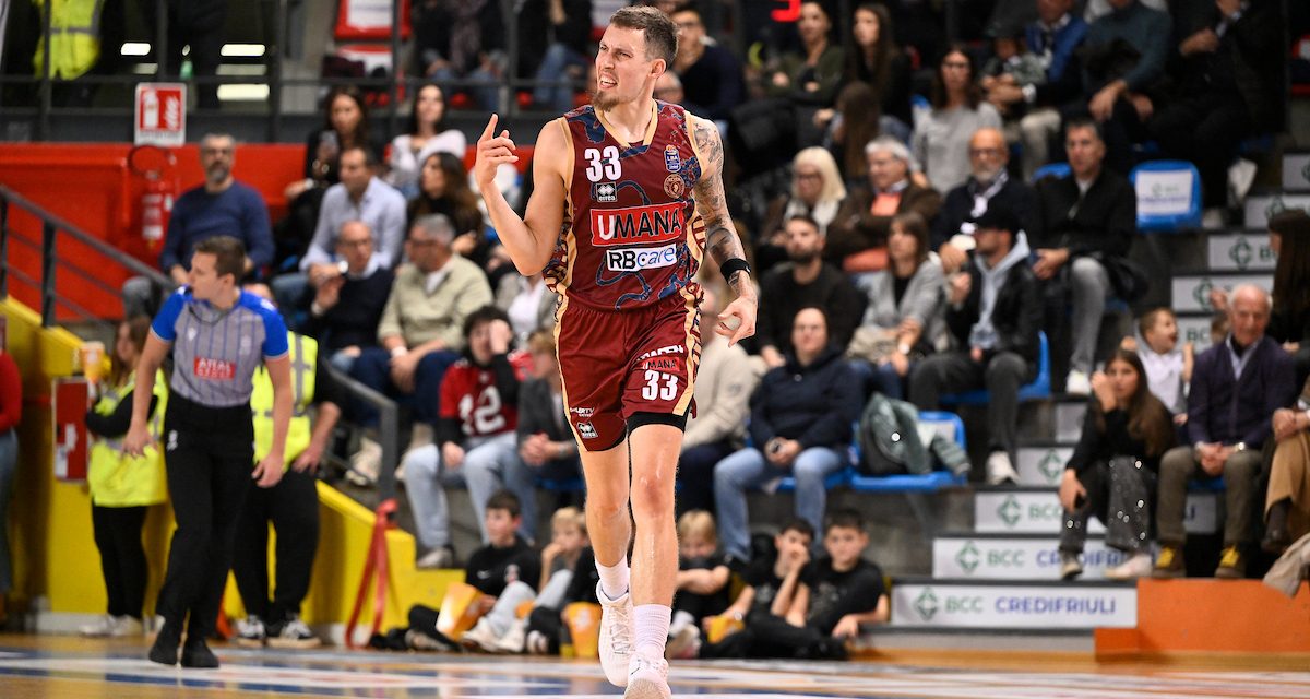 BM DA LBA/LE PAGELLE: super Wiltjer a Udine con 29 punti, Horton e Parks accompagnano. Per l’APU la doppia doppia di Brewton e i tre compagni in aiuto non bastano – di Ilaria Tubia