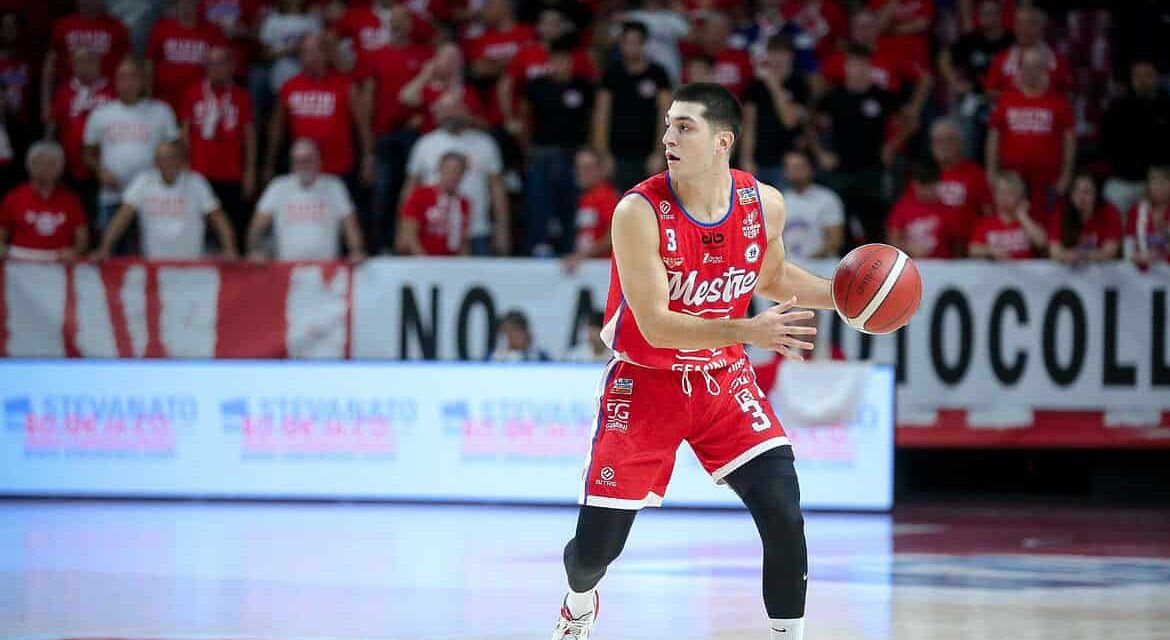 Tegola per il Basket Mestre, stagione finita per il classe 2004 Simone Valsecchi